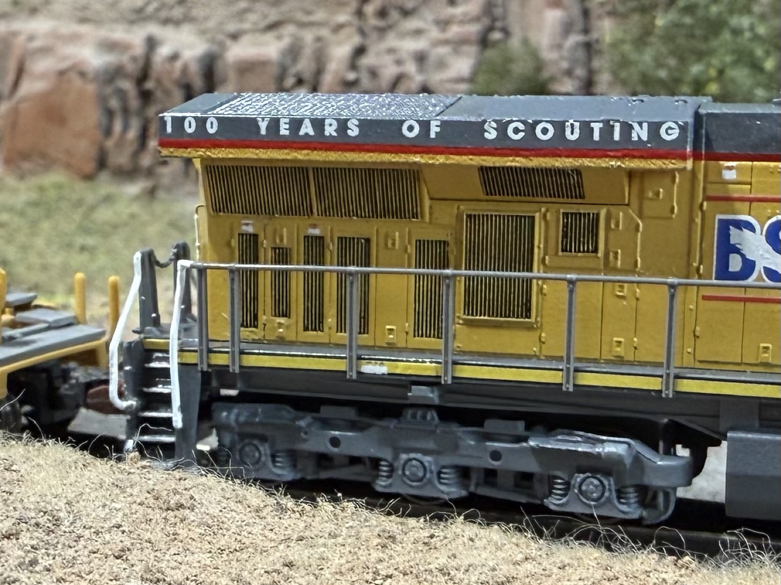Union Pacific commemorative caboose detail